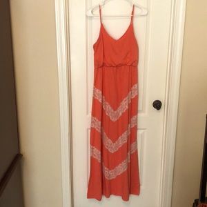 Medium Wet Seal Pink Maxi Dress